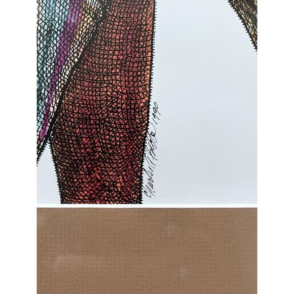 1990 Charles Bibbs “Patches” Large Framed, Matted & Signed Print 33”X26” 100/850 - Picture 4 of 8